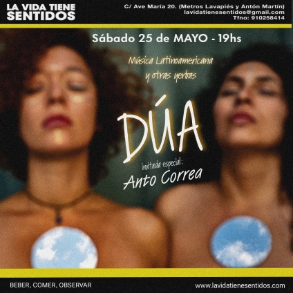 Concierto Dúa - Sábado 25 de mayo a las 19 h